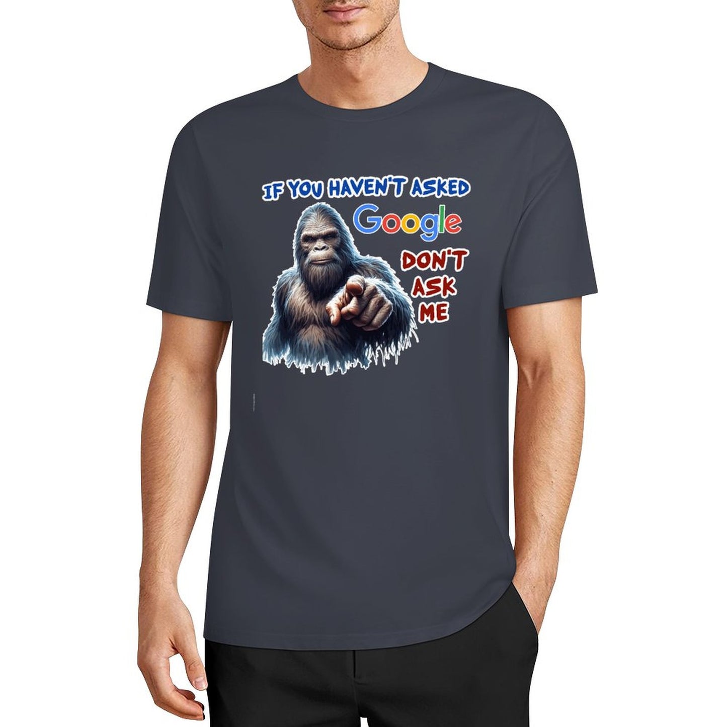 DTF 160gsm Cotton Men's Short Sleeve T-shirt (Front Printing)