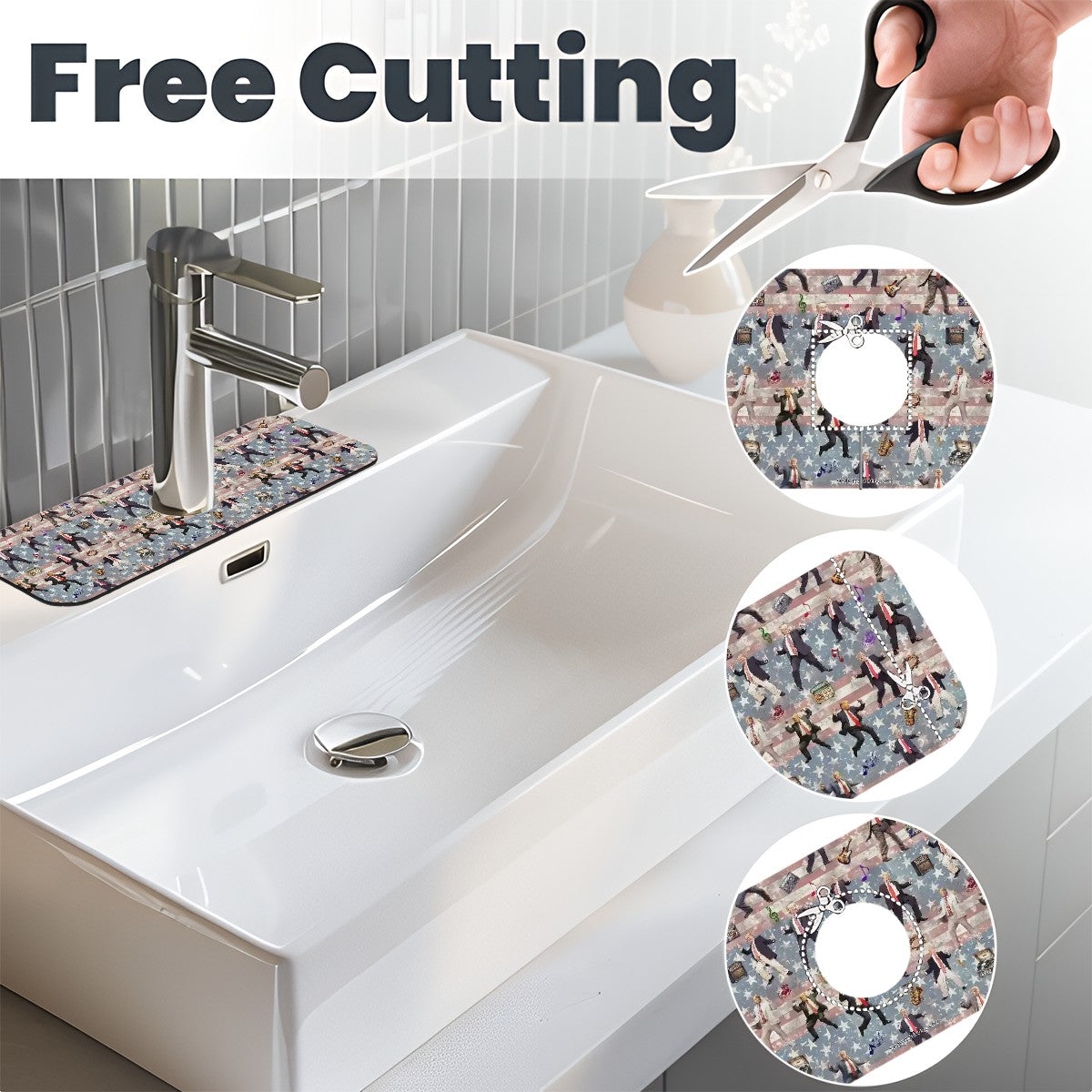 20 Donald Trump Designs, Faucet Mat