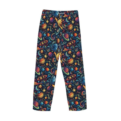 12 Galaxy / Outer Space Designs, Men’s Polyester, Drawstring, Pajama Pants