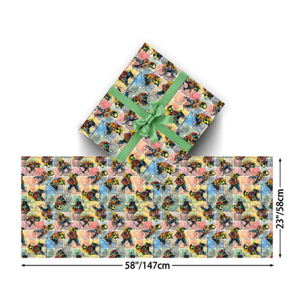 6 Alien Designs, 3 Pack Gift Wrapping Paper Sheets