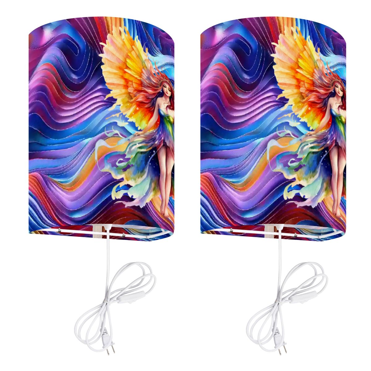 Fairy Design, Wall Sconces, Set of 2, Plug In