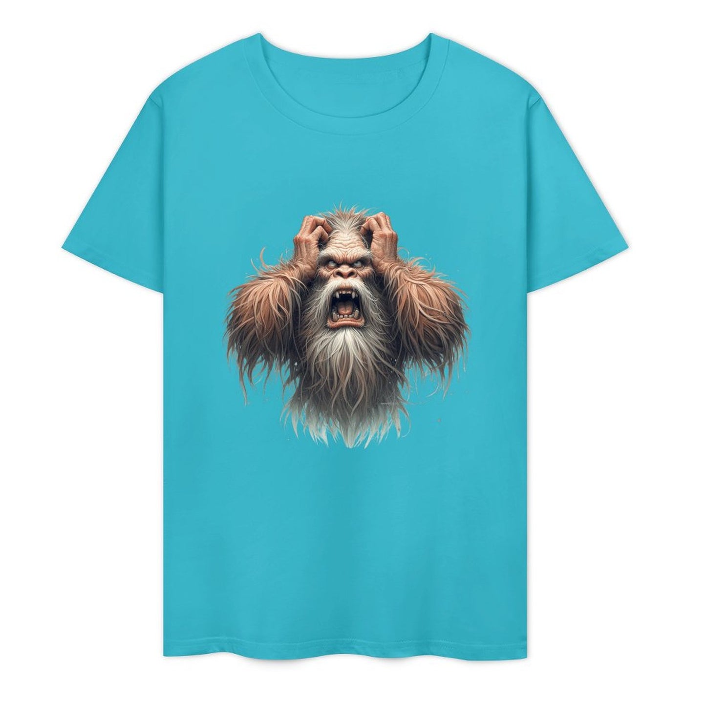 Bigfoot - Sasquatch Frustrated Short Sleeve Cotton T-Shirt