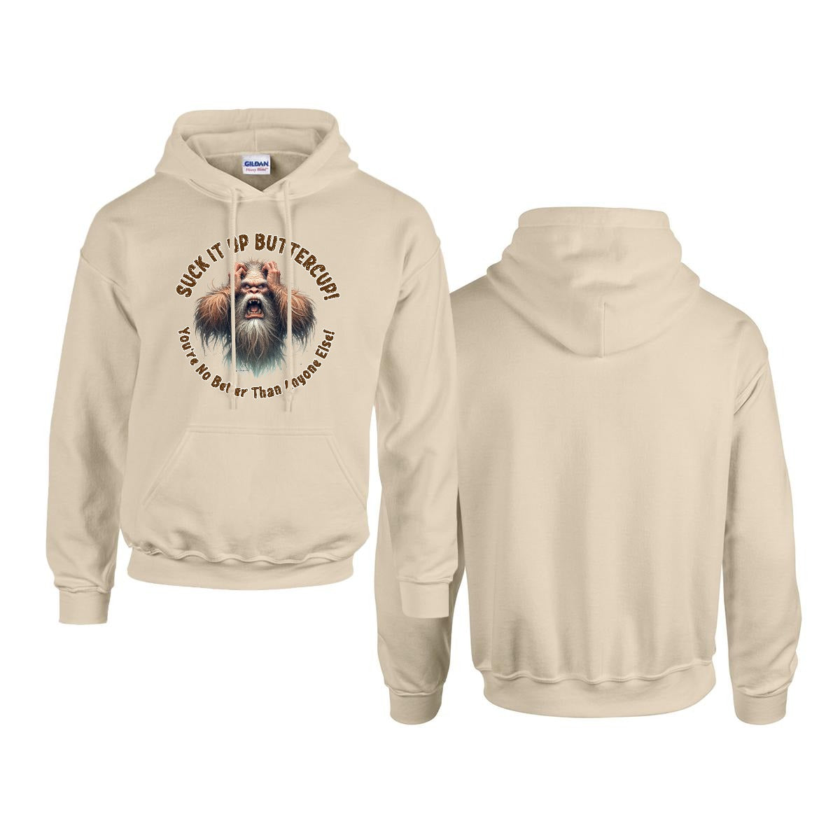 Sasquatch, Bigfoot Design, Gildan 18500 Poly-Cotton Hoodie