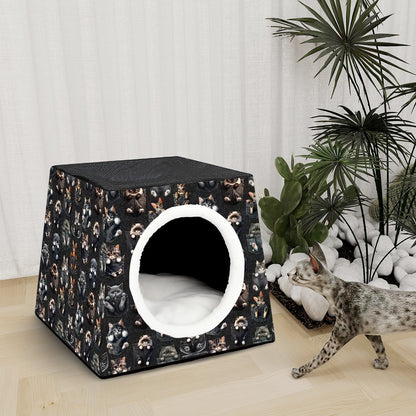 Kitty Cat Design 1, Capsule Pet Bed