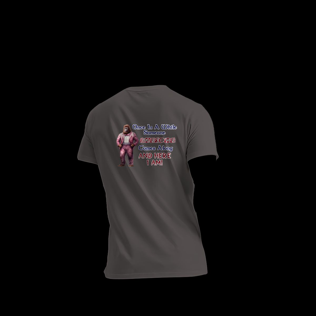 Sarcastic Sasquatch / Bigfoot Short Sleeve T-shirt , 180GSM Cotton