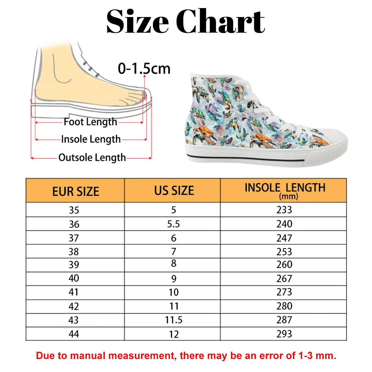 10 Animal Designs, Women's High Top Canvas Shoes Customized Tongue