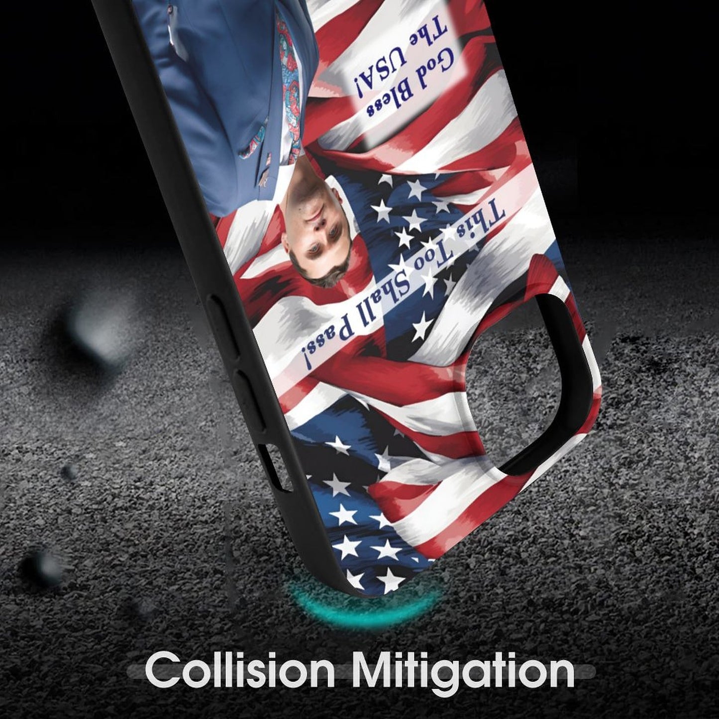 Charlie Kirk Memorial, TPU Apple iPhone 15 Case