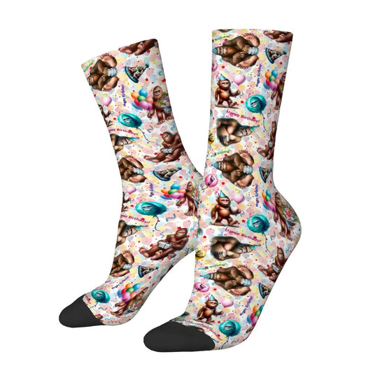 20 Bigfoot / Sasquatch Designs, Polyester Crew Socks