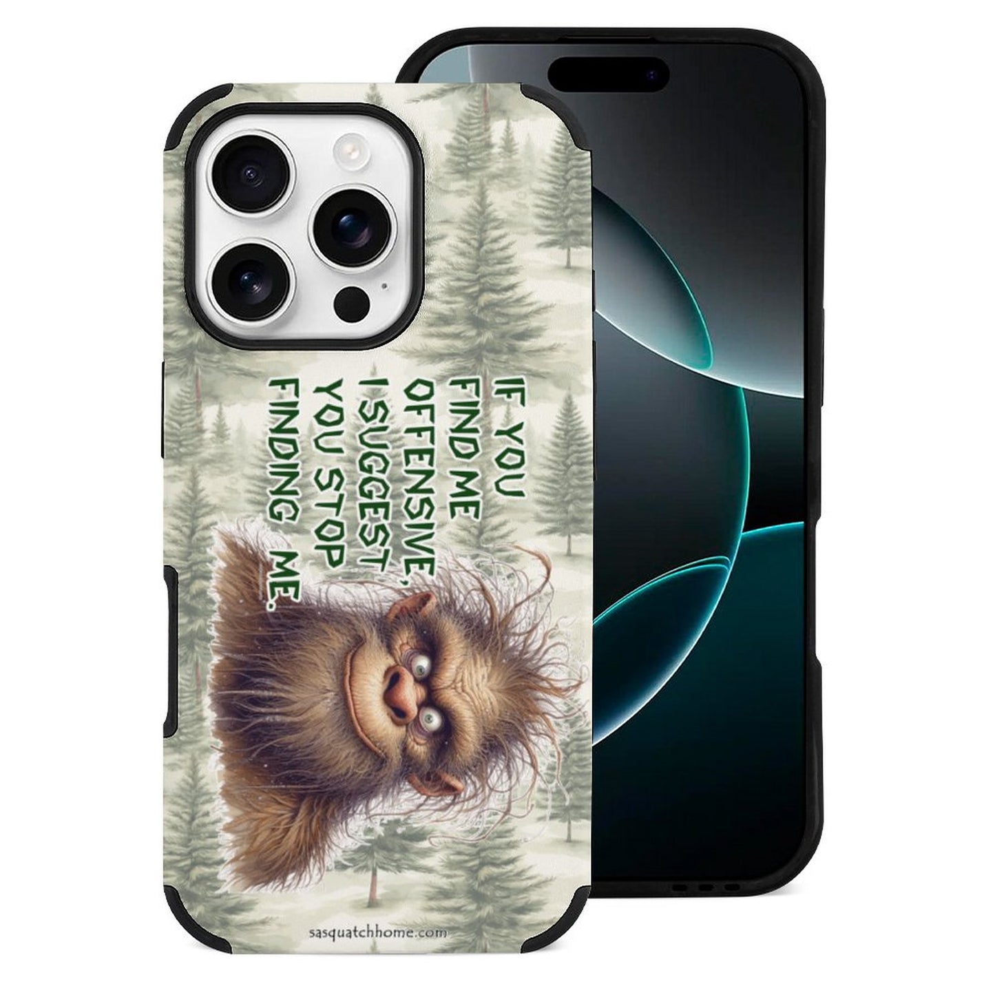 Bigfoot / Sasquatch "If you find me..", Microfiber iPhone 16 Cases