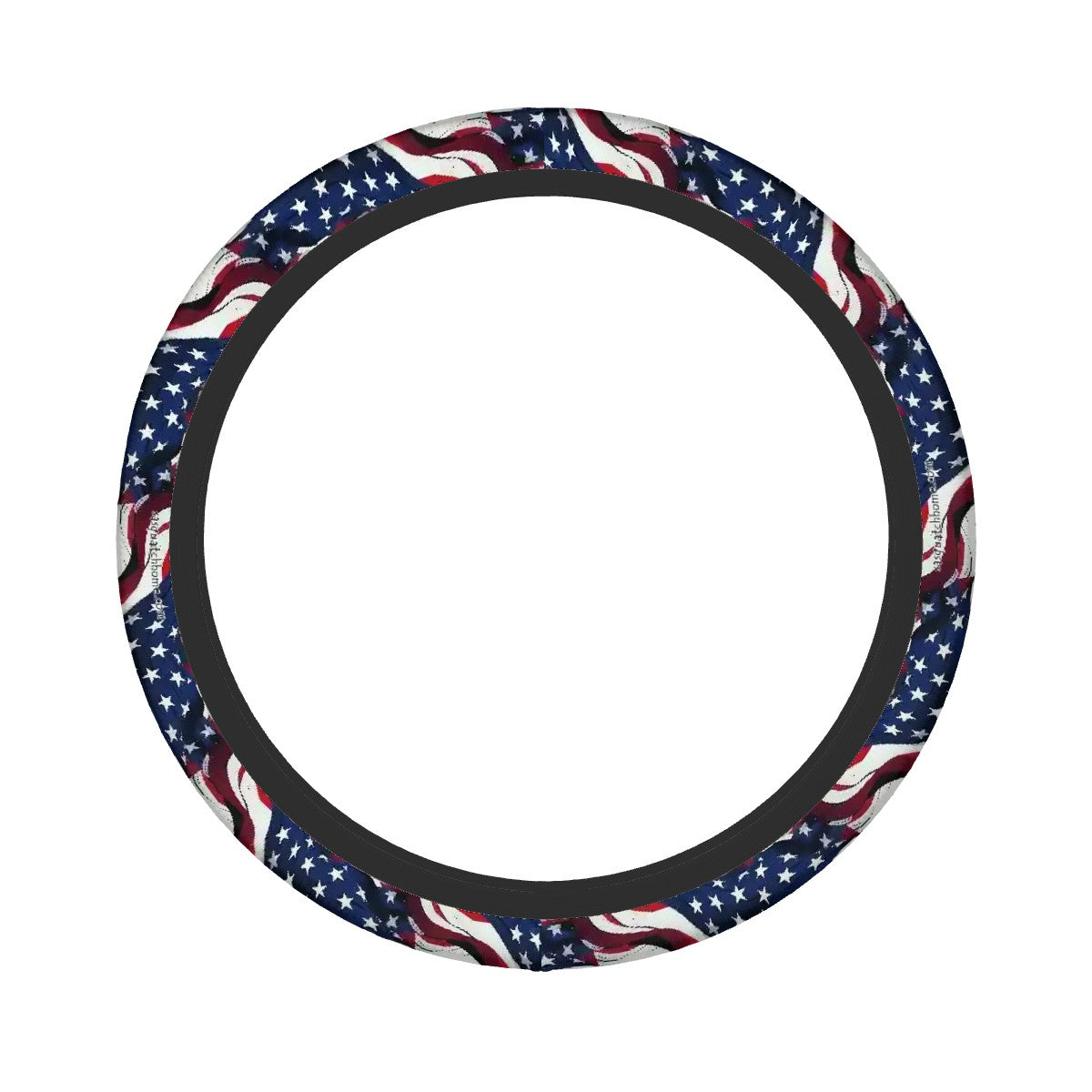American Flag, Rugged Auto Steering Wheel Cover - 15"