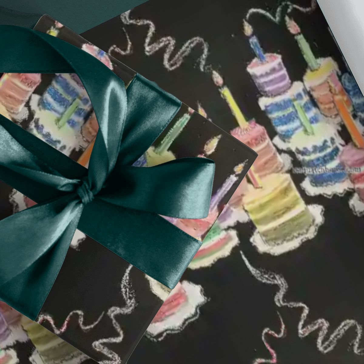 Child Drawing, 3 Pack Gift Wrapping Paper Sheets