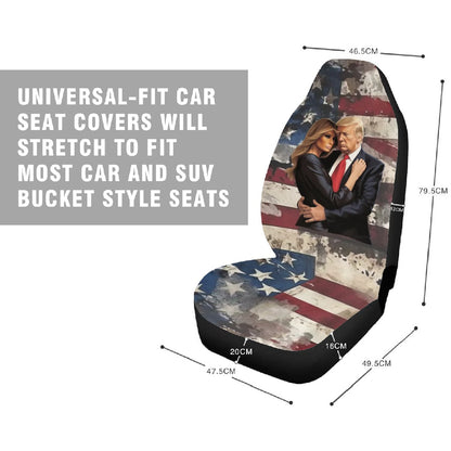 Donald & Melania Trump, Car Seat Covers, Full 7 Piece Set