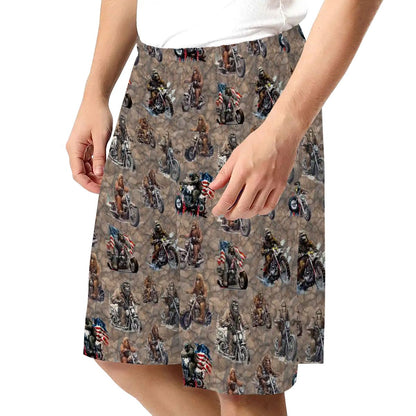 10 Bigfoot / Sasquatch Designs, Men’s Polyester, pocketed, pajama Shorts
