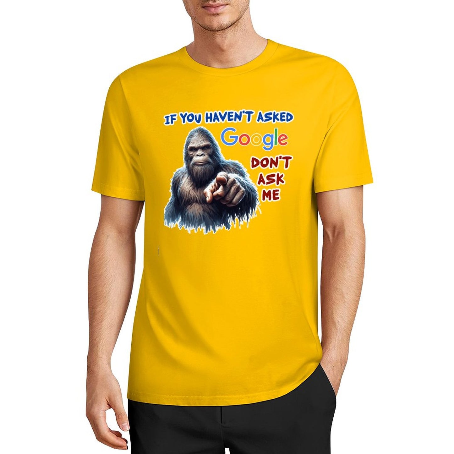 DTF 160gsm Cotton Men's Short Sleeve T-shirt (Front Printing)