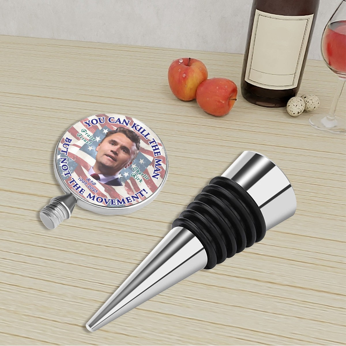 Charlie Kirk, Turning Point, Wine Bottle Stopper