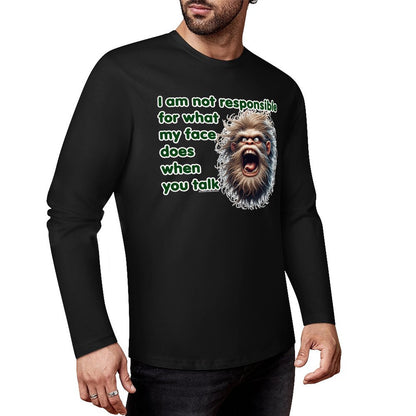 Bigfoot / Sasquatch "I am not responsible...", Cotton Unisex Long Sleeve T-shirt