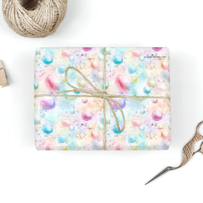 Bubbles, 3 Pack Gift Wrapping Paper Sheets