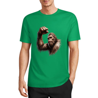 Bigfoot - Sasquatch Big Muscle Short Sleeve Cotton T-Shirt