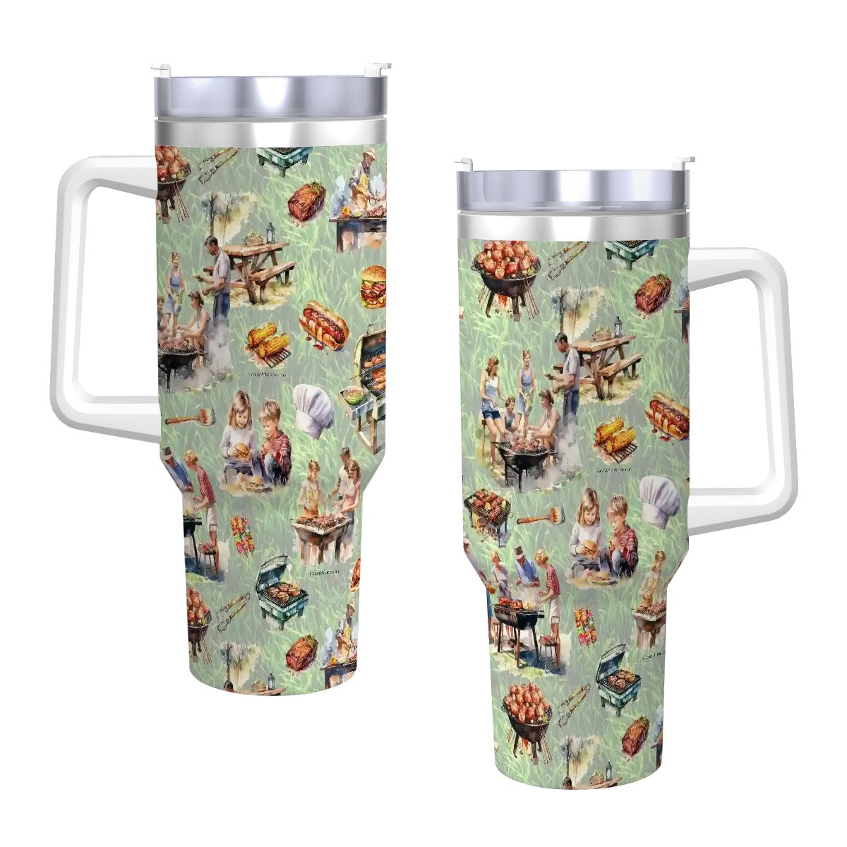 Awesome Designs, 40 oz Travel Coffee Mug with a Straw