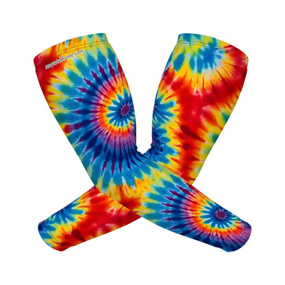 Tie Dye Themed Sun Screen Arm Sleeves - UV Protectant, 19 Designs!
