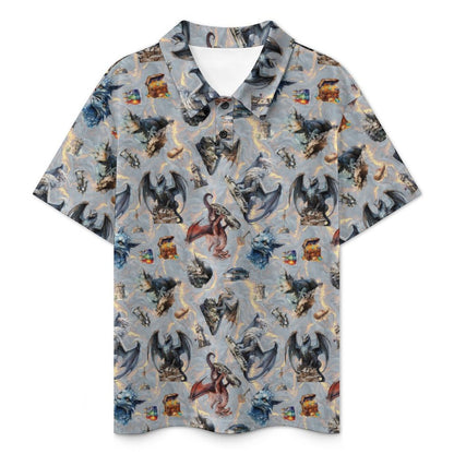 10 Misc Designs, Kids Button Down Polo Shirt