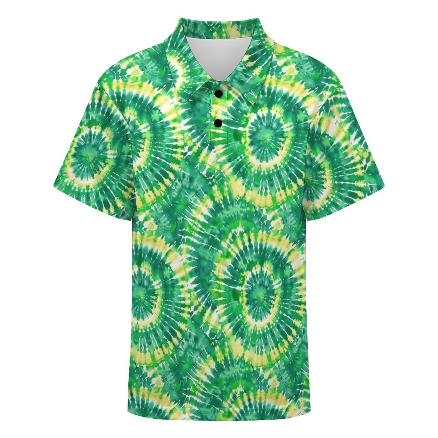 10 Tie Dye Designs, Kids Button Down Polo Shirt
