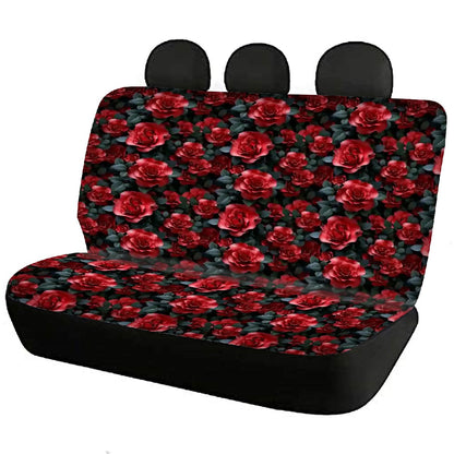 10 Flower Designs, Car Seat Covers, Full 7 Piece Set