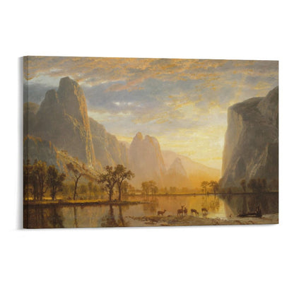 Beautiful Vintage Framed Canvas Art - 2 Sizes – Made in the USA