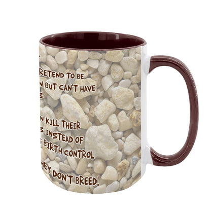 Sarcastic Sasquatch "The leftist..", Large 15 Ounce Colorful Mugs – Made In USA