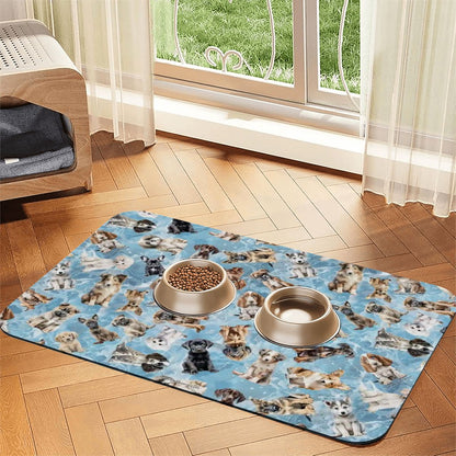 10 Animal Designs, Waterproof Pet Food Mat