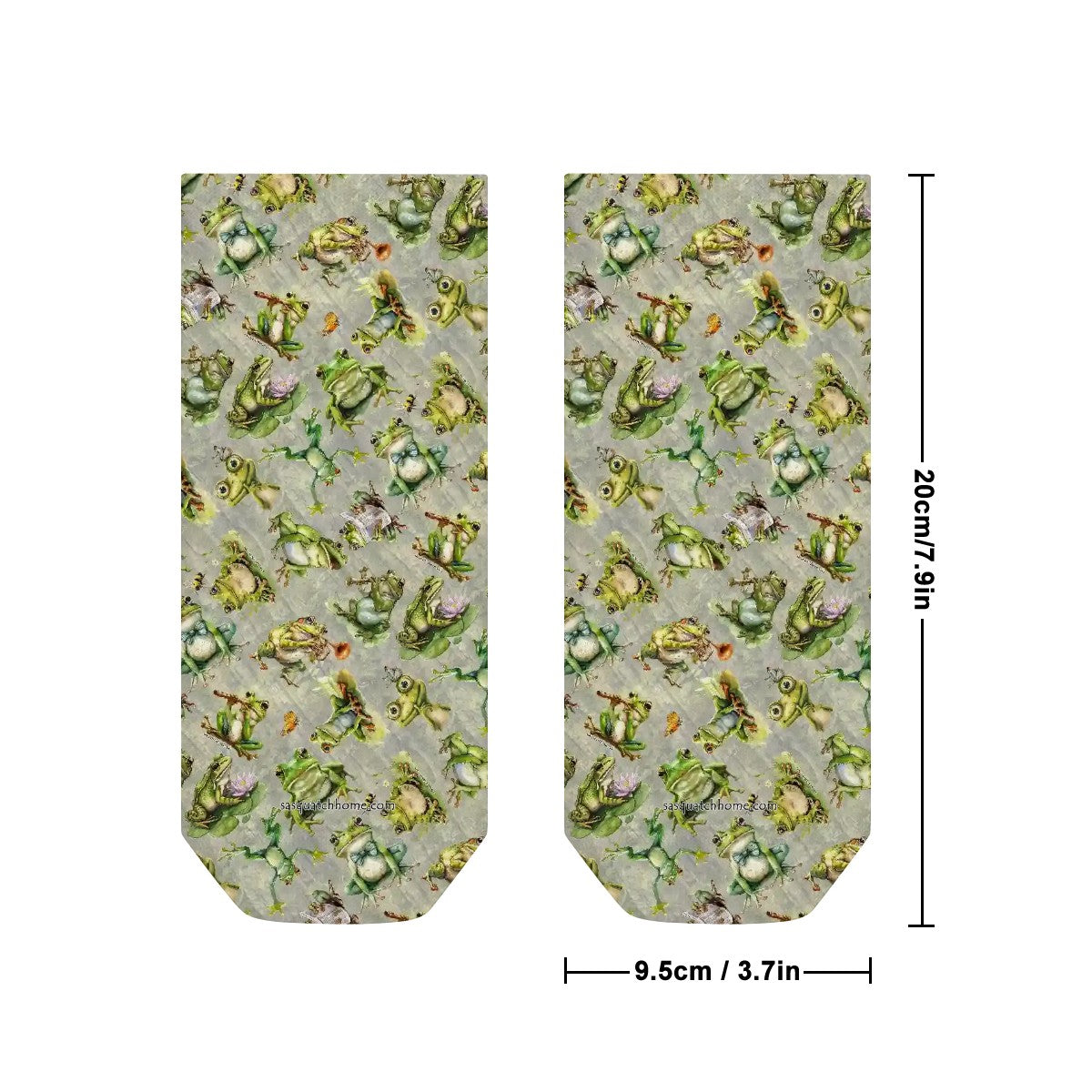 10 Animal Designs, 8” Poly Ankle Socks