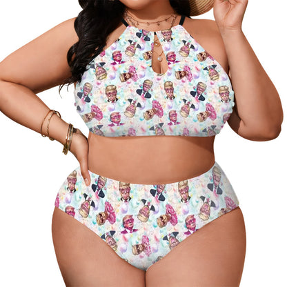 20 Donald Trump Designs, Plus Size High-Waisted Bikini Customized Services