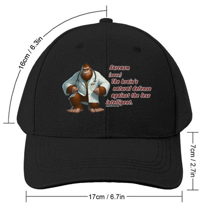 “Sarcastic Sasquatch” Series Polyester Baseball Caps – “Sarcasm…”