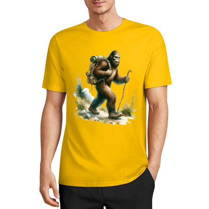 Bigfoot - Sasquatch Hiking Short Sleeve Cotton T-Shirt