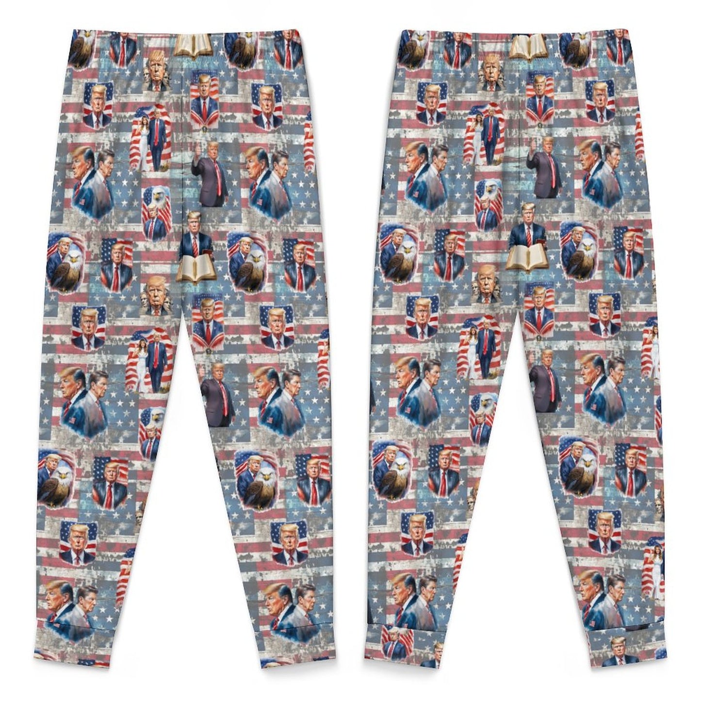 10 Trump Designs, Youth Flannel Footless Zip up Pajama Jumpsuit