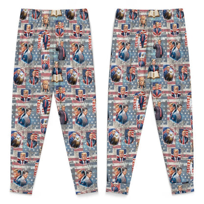 10 Trump Designs, Youth Flannel Footless Zip up Pajama Jumpsuit