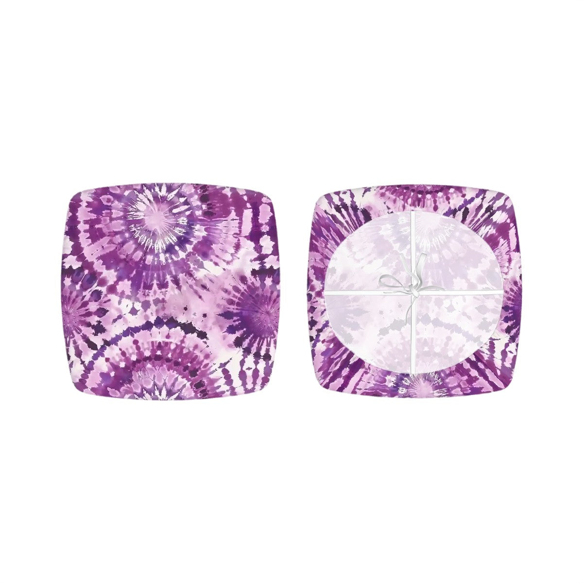 Tie-Dye Themed Square Chair Seat Covers 19 designs.