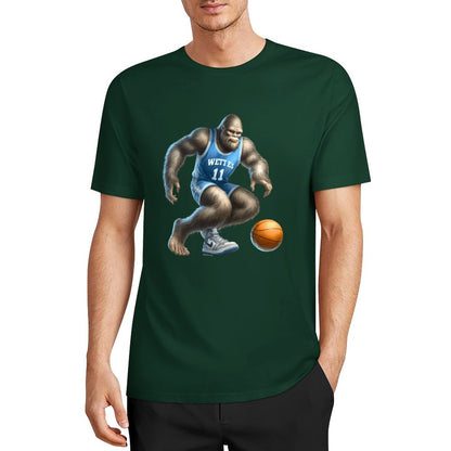 Bigfoot - Sasquatch Basketball Short Sleeve Cotton T-Shirt