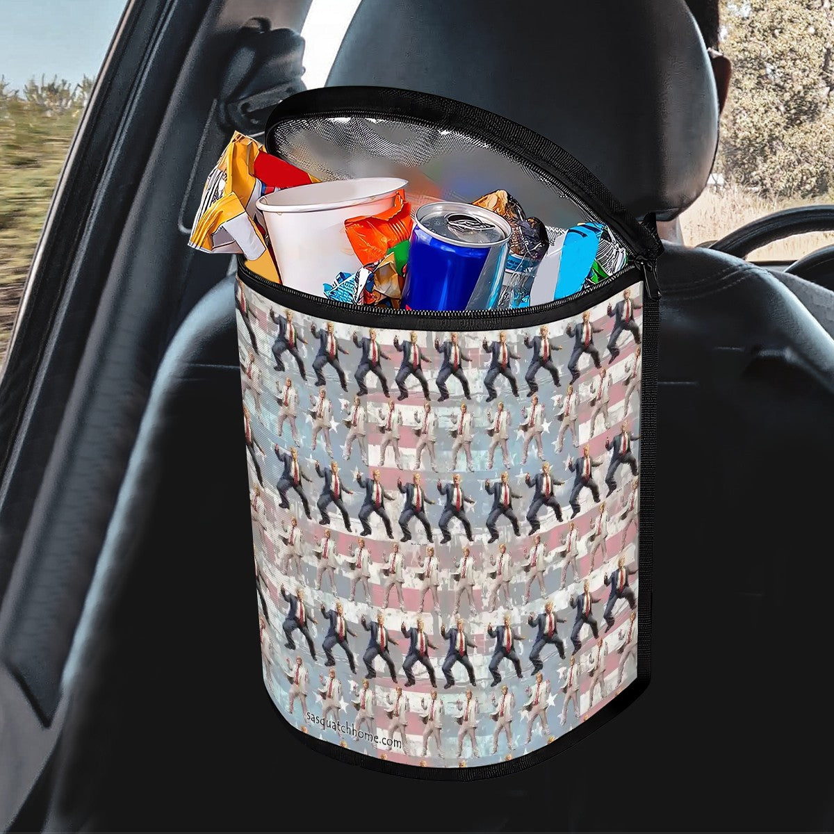 20 Donald Trump Designs, Bucket-Shaped Car Trash Bag