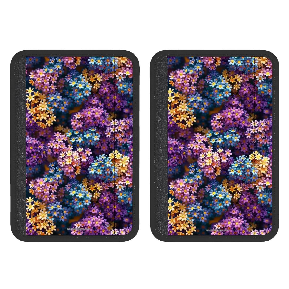 10  Flower Designs, Seat Belt Cover Pad For Adults 2 Pcs