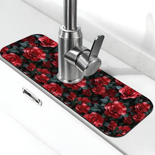 10 Flower Designs, Faucet Mat