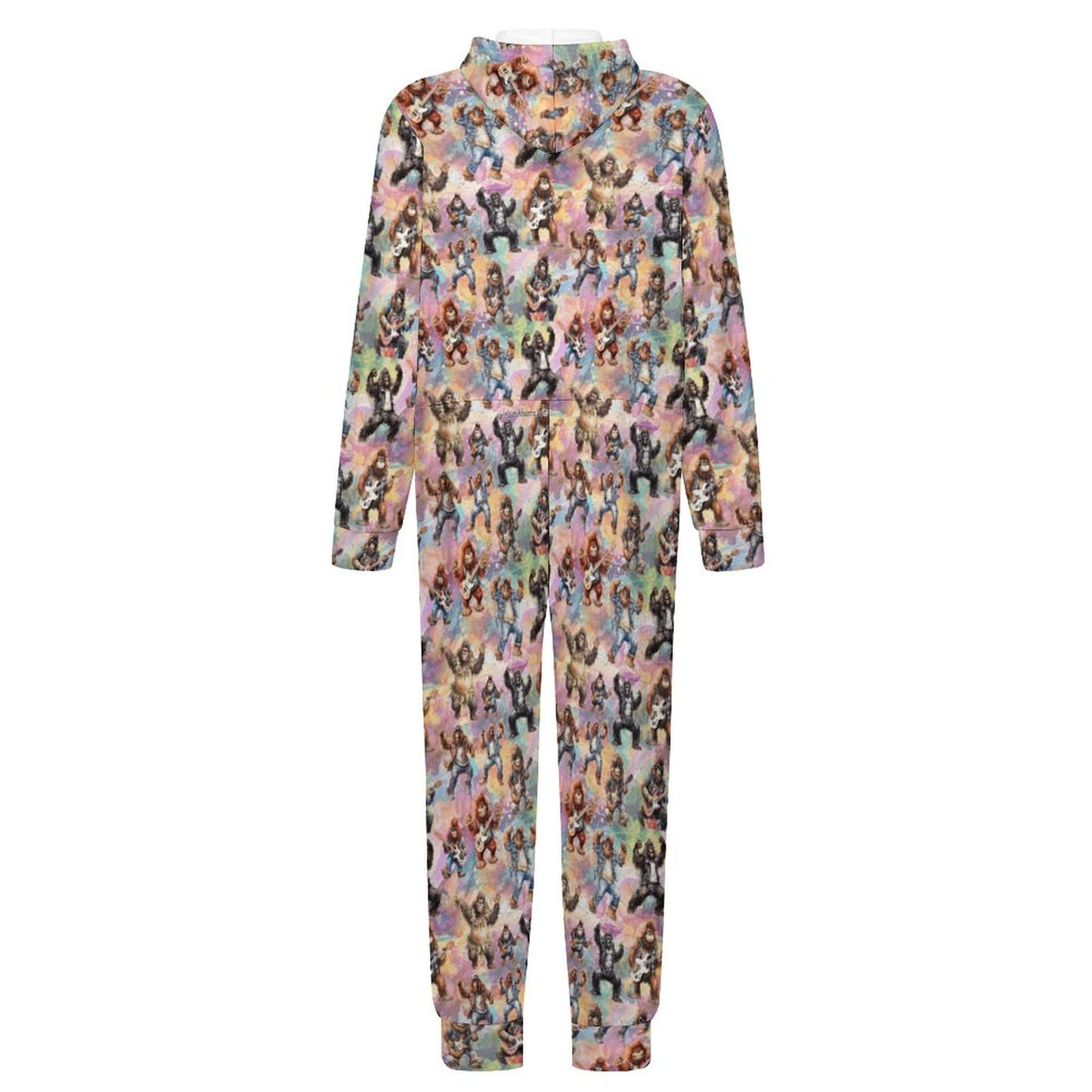 10 Sasquatch Designs, Youth Flannel Footless Zip up Pajama Jumpsuit