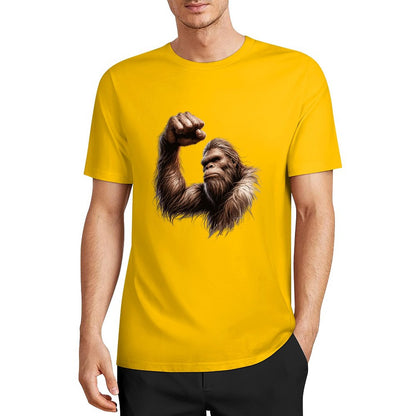 Bigfoot - Sasquatch Big Muscle Short Sleeve Cotton T-Shirt