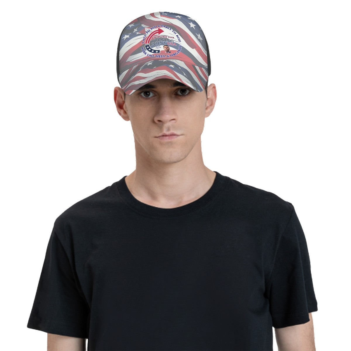 Charlie Kirk Baseball Cap, Polyester Twill