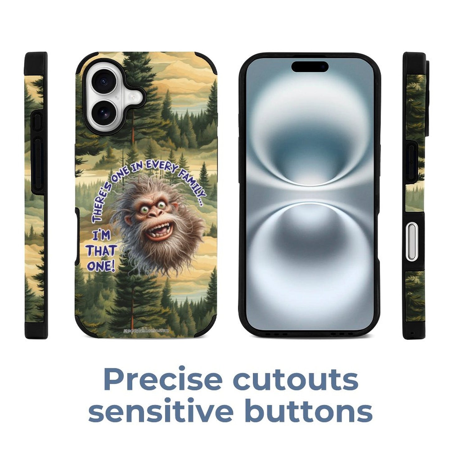 Bigfoot / Sasquatch "There's one in..", Microfiber iPhone 16 Cases