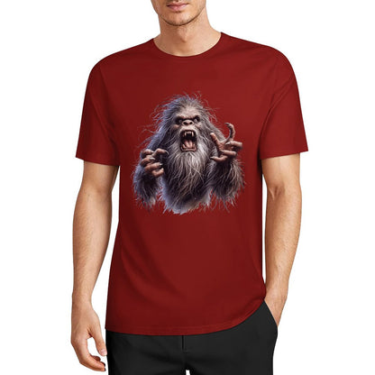 Bigfoot - Sasquatch Angry Short Sleeve Cotton T-Shirt