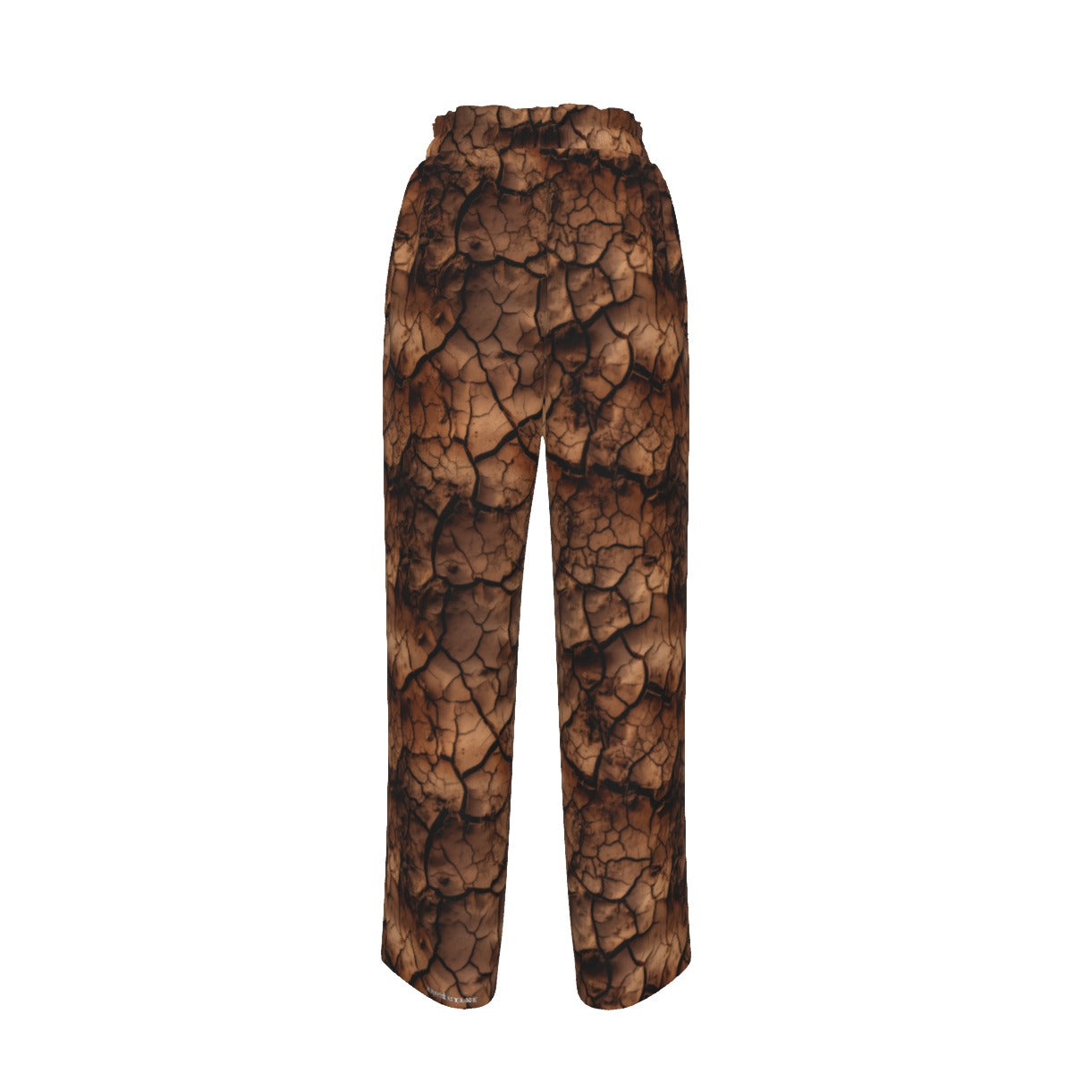 Bigfoot / Sasquatch Blowing Kiss, Women’s Faux Silk Wide-Leg Pants