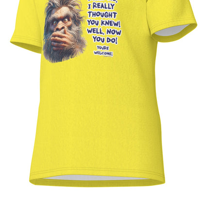 Bigfoot / Sasquatch "I'm sorry I called..", Unisex Short Sleeve O-Neck Cotton T Shirt