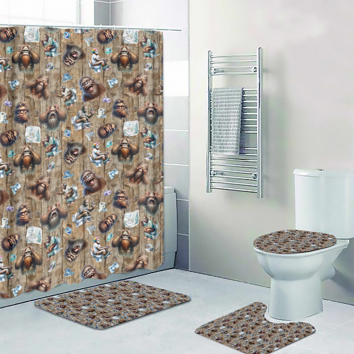 20 Sasquatch Designs, 4 Piece Bathroom Set