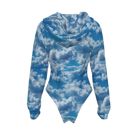 Bigfoot / Sasquatch, "Jesus Loves You...", Women's Raglan Sleeve Hooded Bodysuit